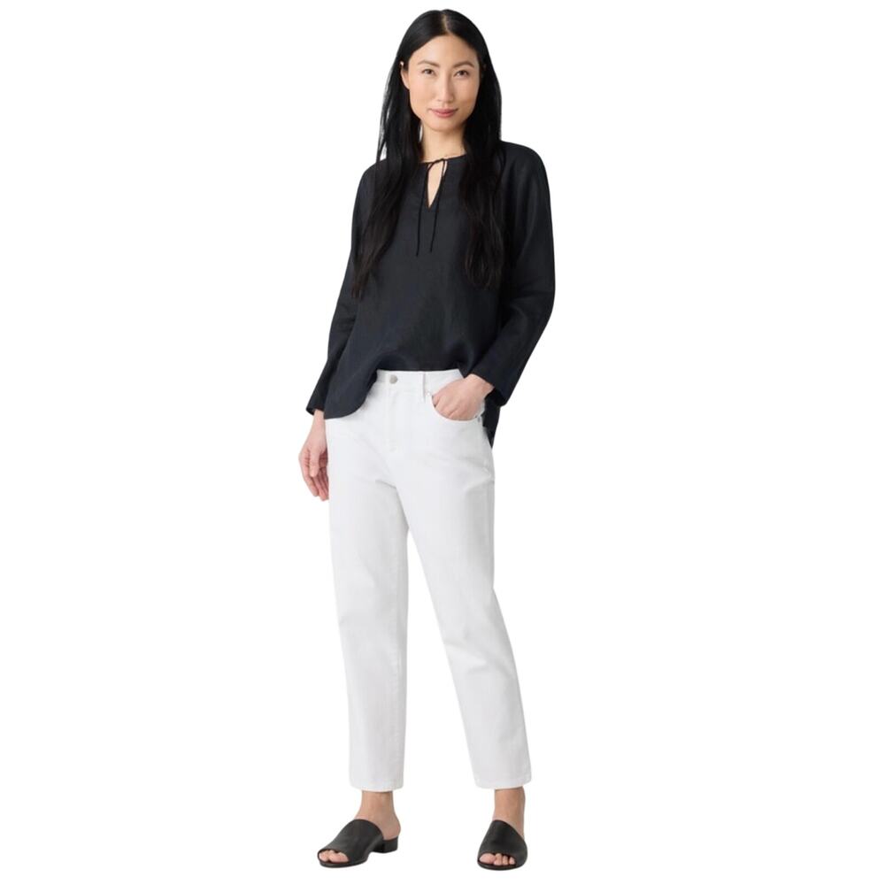 NWOT Eileen Fisher Women’s Garment-Dyed Organic Cotton Cropped Jeans Size 24W